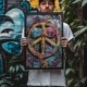 Peace Symbol Graffiti Poster