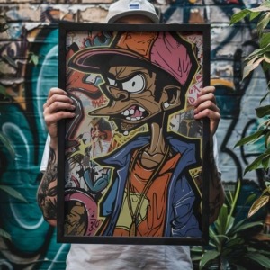 Caricature Portrait Graffiti